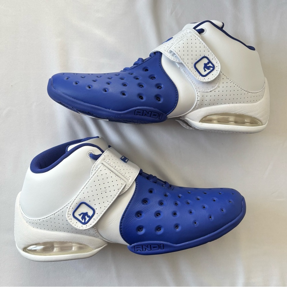 AND1 Chosen One Men’s Basketball Shoes Blue Silver White Size 9.5 NEW in Box